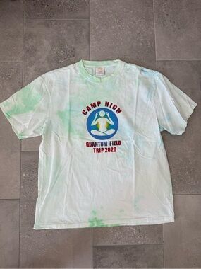 Camp High Kids' Quantum Field Trip 2020 Tee - Light Green Tie-Dye NWOT